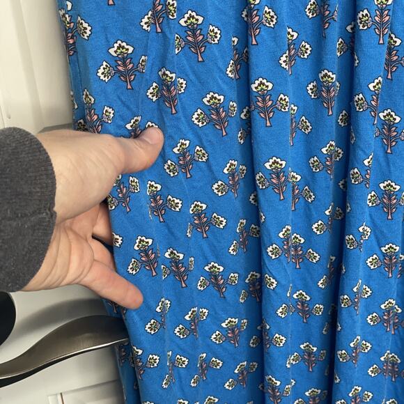 Boden Women's Thea Sleeveless Midi Dress Sz 16/18 Stretch Boho Twin Print Preppy - Picture 6 of 13